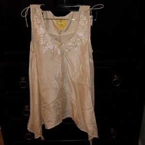 Maeve! Gorgeous champagne top